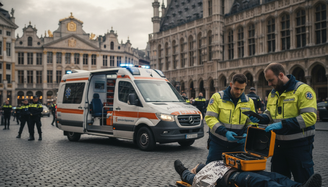intervention d'urgence à Bruxelles