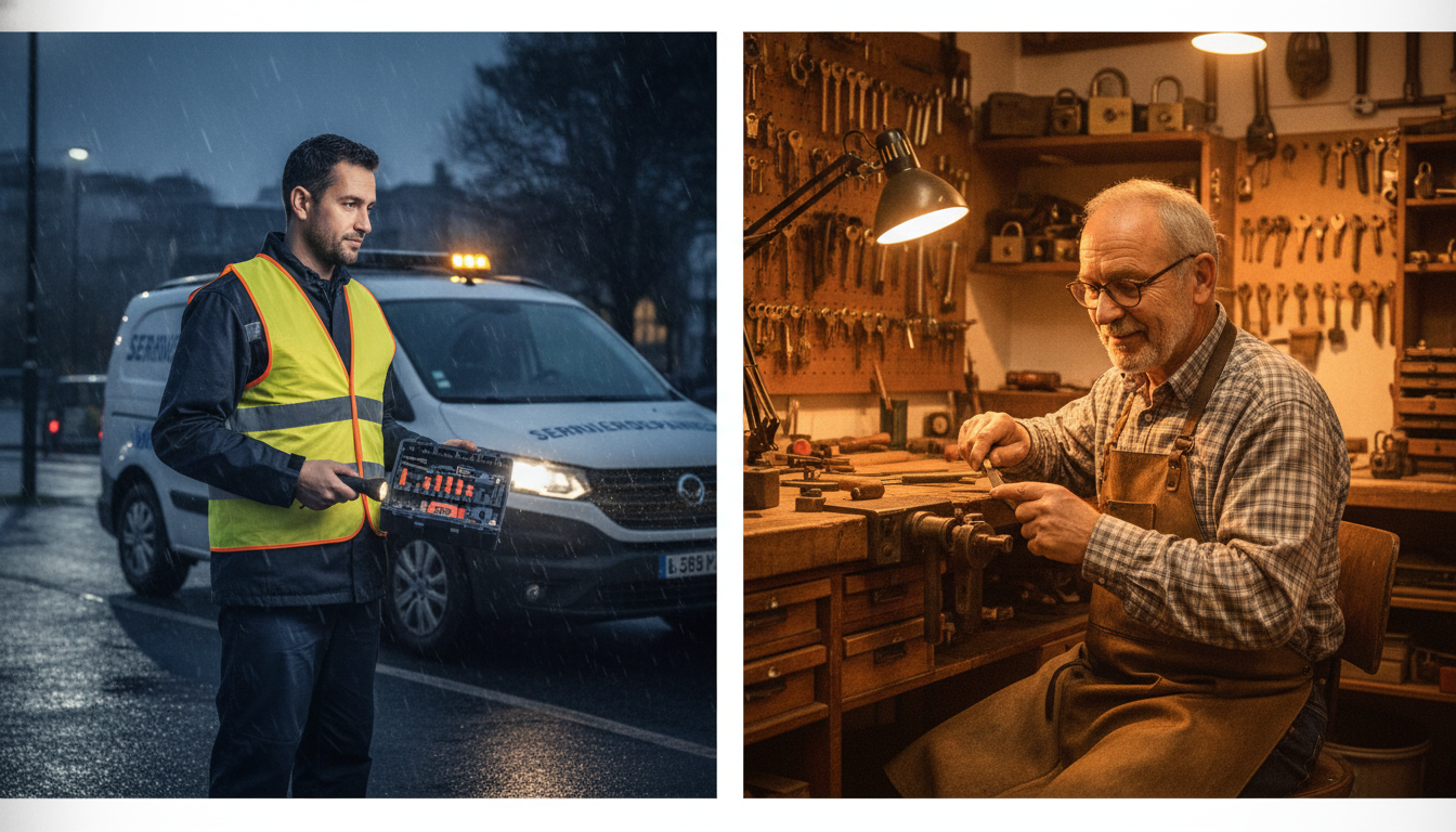 serrurier d'urgence et un serrurier classique ?
